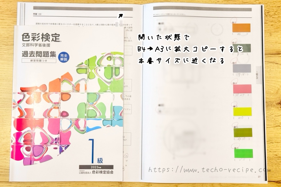 拡大コピーした過去問題
