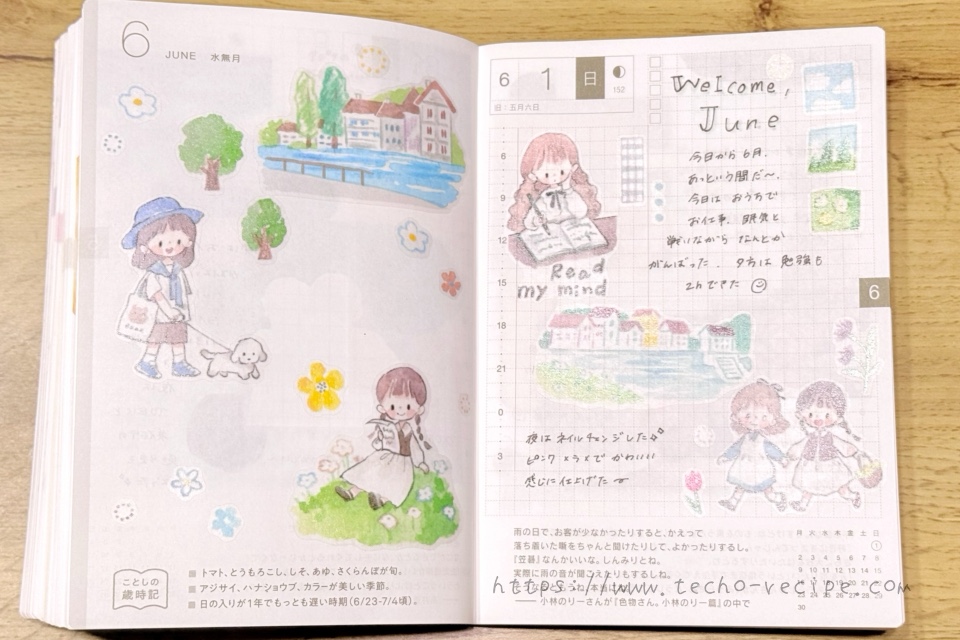 6月の扉ページデコ