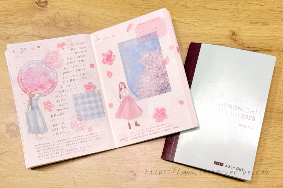 2025年のほぼ日手帳扉ページデコ